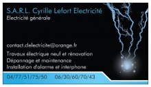  Cyrille Lefort Electricit�  ouvrier artisan