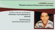 Lasnier Laurent ouvrier artisan